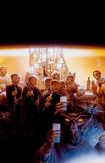 Cantina Bar / A Toast Is Given All Together
